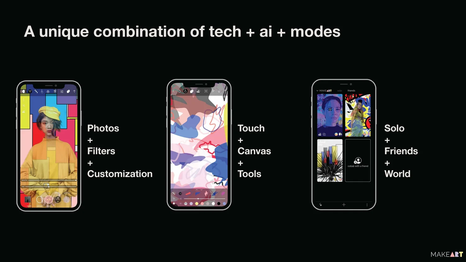 makeART story pitch deck slide 11